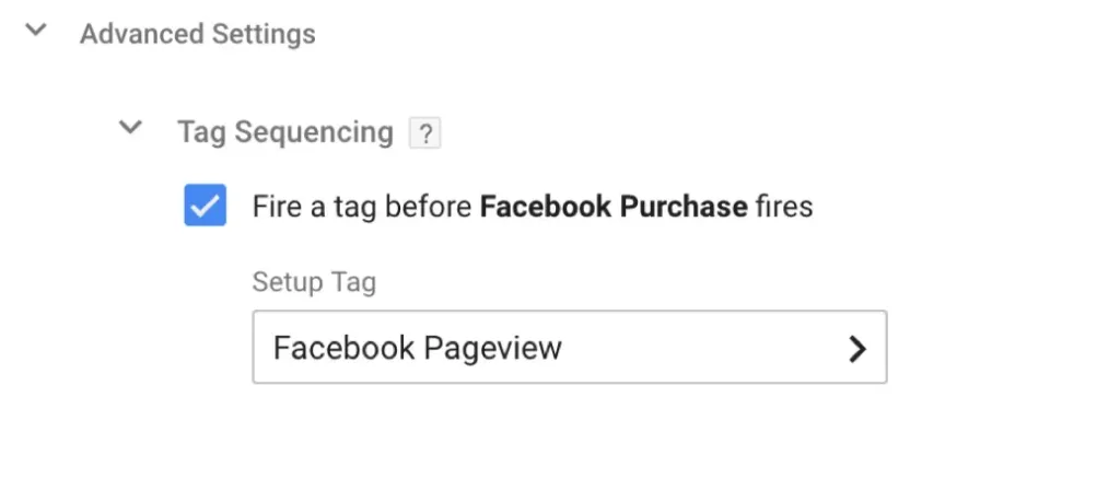 Google Tag Manager Facebook tag firing order