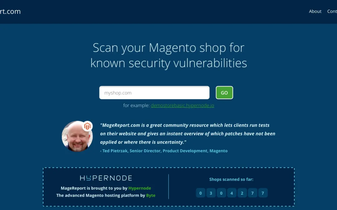 Magereport.com Magento Security Scanner